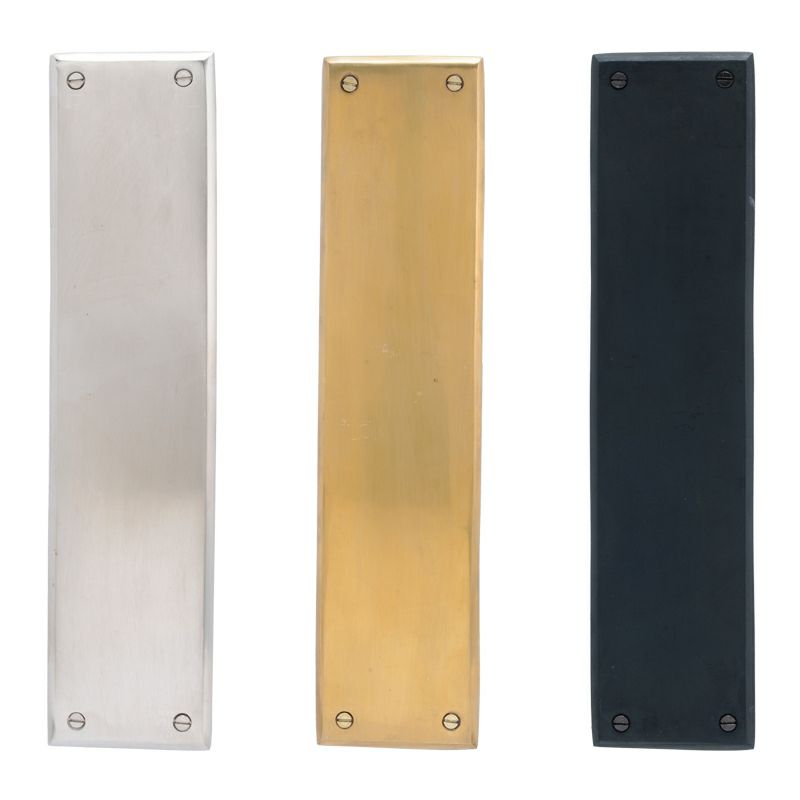 真鍮 シンプル ドアプッシュ プレート PUSH PLATE 約515g | ニッペ